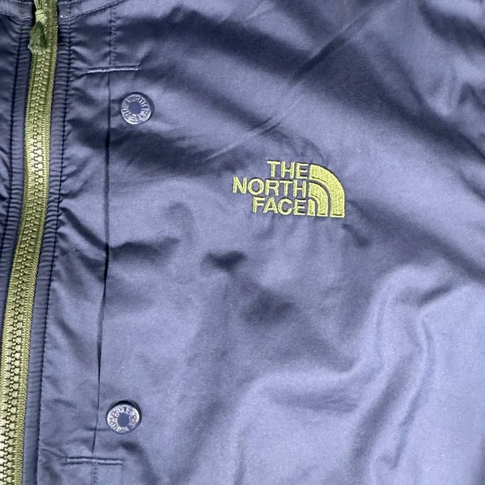 The North Face Mens Fleece Jacket Navy White Green Zigzag Print Size XL‎